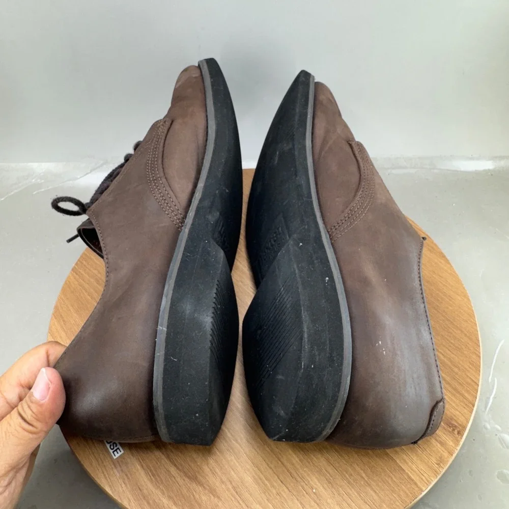 Dexter Mens Oxford Shoes 12 M Brown Suede Made in USA Vintage Derby Academia